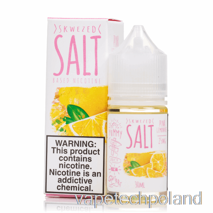 Lemoniada Vape Pod Różowa - Skwezowane Sole - 30ml 25mg